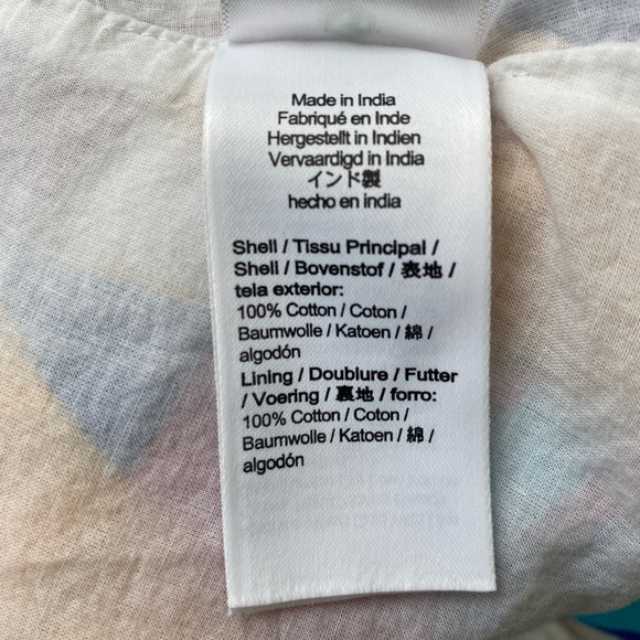 J. Crew Floral Tie-back Maxi Dress Size 4 Petite Island Turquoise Neon - Picture 10 of 11